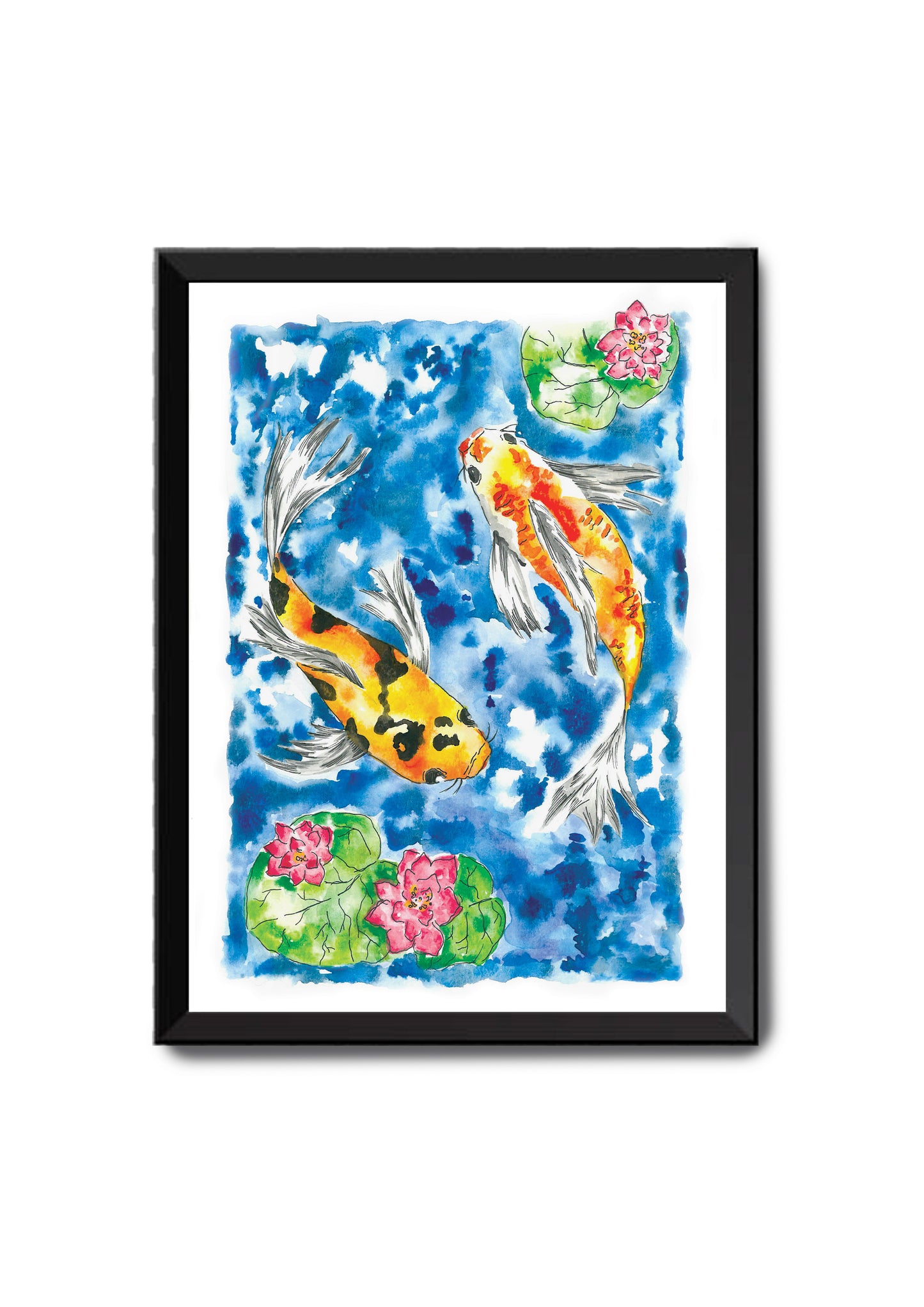 Koi Fish - Watercolor Art Print