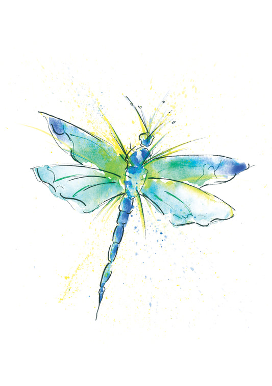 Firefly - Watercolor Art print