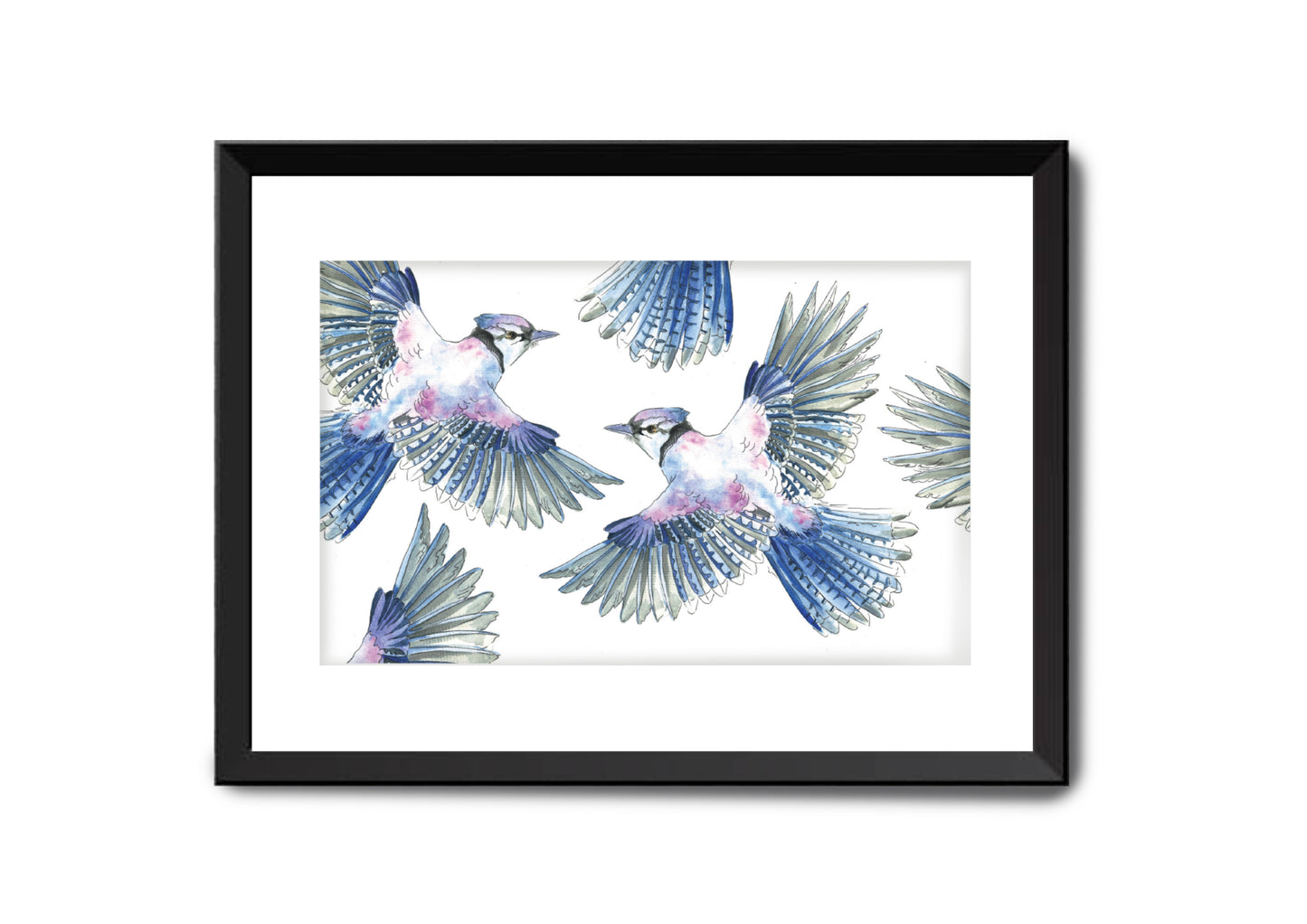 Azure Wings - Watercolor Art print